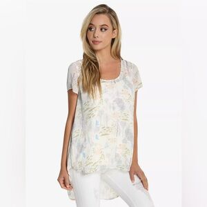 Disney - Alice In Wonderland Chiffon High/Low Blouse